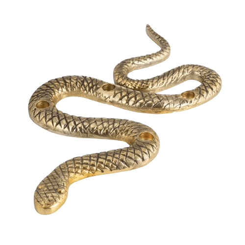 ALUMINIUM TAPER CANDLE HOLDER SNAKE DESIGN